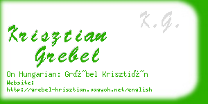 krisztian grebel business card